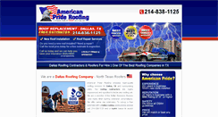 Desktop Screenshot of americanprideroofing.com